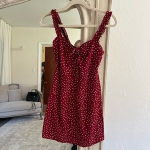 NWOT Red Polka Dot Mini Dress